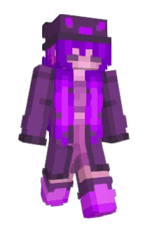 fioolet Minecraft avatar full body