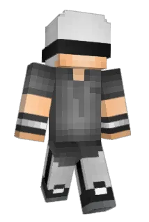 flosing Minecraft avatar full body