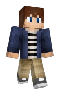 gporting Minecraft avatar full body