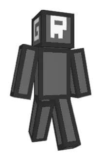 graybox Minecraft avatar full body