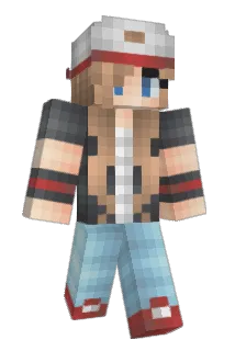 grayred Minecraft avatar full body