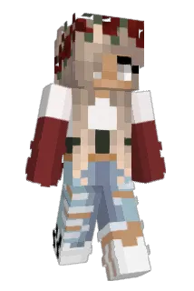 greennee Minecraft avatar full body