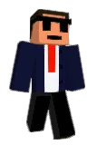 grinning Minecraft avatar full body