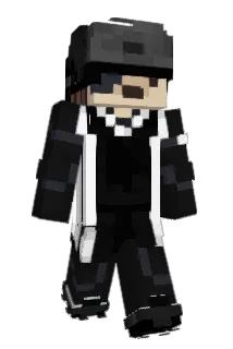 heateed Minecraft avatar full body
