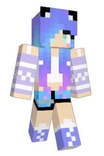 hellokittypeach Minecraft avatar full body