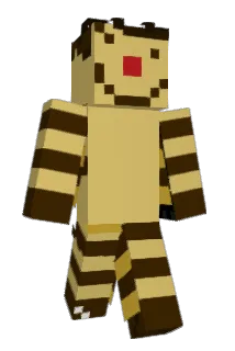 heteronormative Minecraft avatar full body