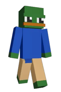 holdings Minecraft avatar full body