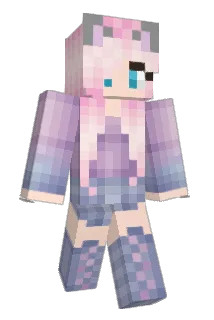 lunarkittywolf Minecraft avatar full body