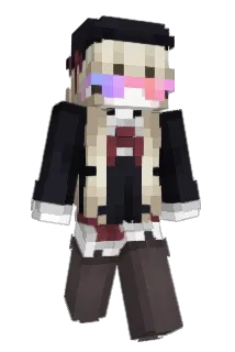 manualized Minecraft avatar full body