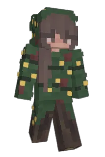 melllted Minecraft avatar full body