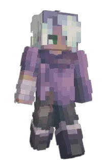 monostatic Minecraft avatar full body