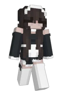 moutline Minecraft avatar full body