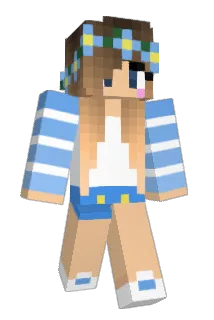 onechick Minecraft avatar full body