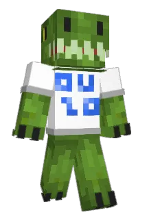 ouzosaurus Minecraft avatar full body