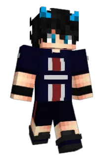 paoBW Minecraft avatar full body