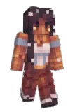 peachpool Minecraft avatar full body