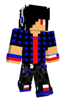 pencilled Minecraft avatar full body