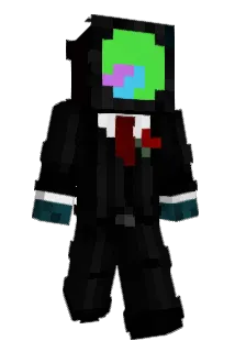 piecharted Minecraft avatar full body