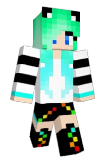 pierwszy Minecraft avatar full body