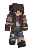piesangskelet Minecraft avatar full body
