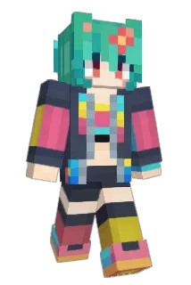 pikablu Minecraft avatar full body