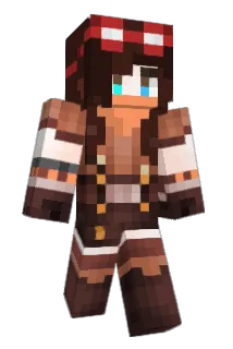 pineappled Minecraft avatar full body