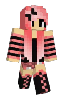pinkbirthay Minecraft avatar full body