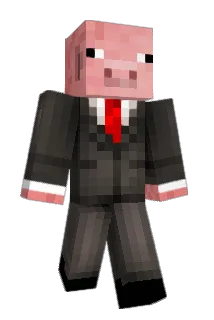 pinkmanpig Minecraft avatar full body