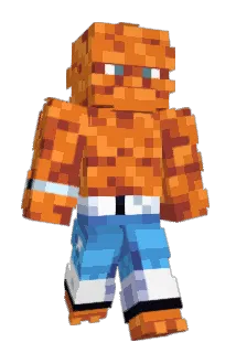 pinknwhite Minecraft avatar full body
