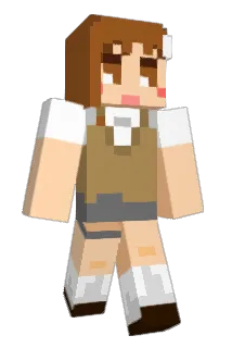 plaatinum Minecraft avatar full body