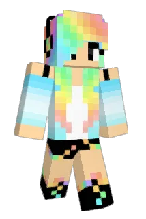 polkadotchick Minecraft avatar full body