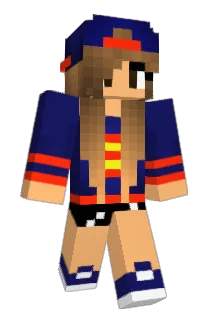 poppypink Minecraft avatar full body