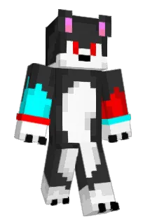 protogenfurry Minecraft avatar full body