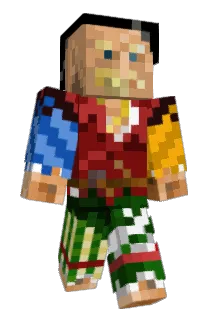 psykedelic Minecraft avatar full body