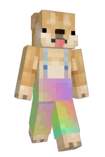 pupstache Minecraft avatar full body