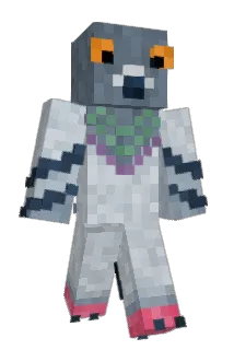 qbasia Minecraft avatar full body