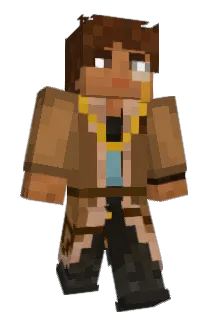 railslide Minecraft avatar full body