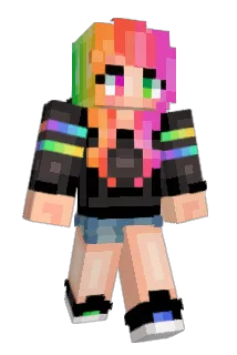 rainbow_hoe Minecraft avatar full body