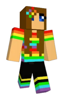 rainbowbubbles01 Minecraft avatar full body