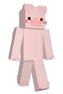 rasberrie Minecraft avatar full body