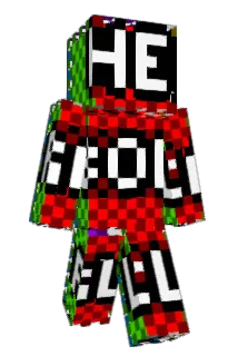 raykast Minecraft avatar full body
