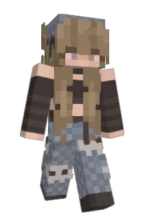 regenliebendes Minecraft avatar full body