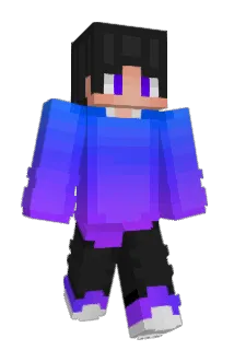 runing Minecraft avatar full body
