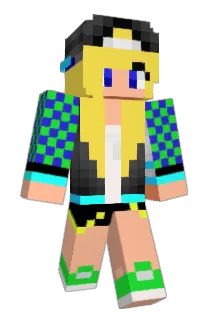 running90 Minecraft avatar full body