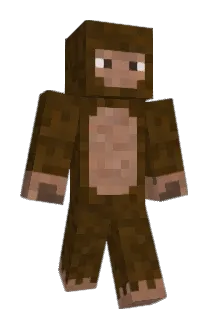 sasquatching Minecraft avatar full body