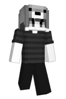 schizo Minecraft avatar full body