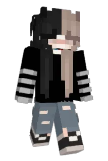 shlucking Minecraft avatar full body