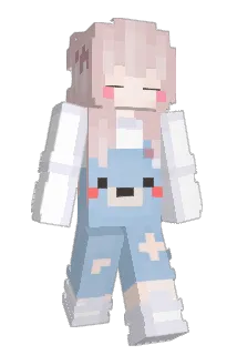 silding Minecraft avatar full body