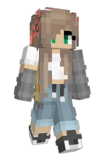 silverflowerrose Minecraft avatar full body