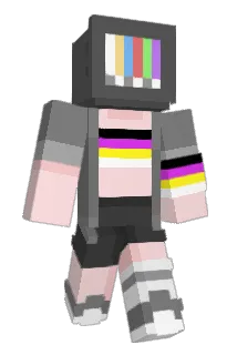 slashertron Minecraft avatar full body